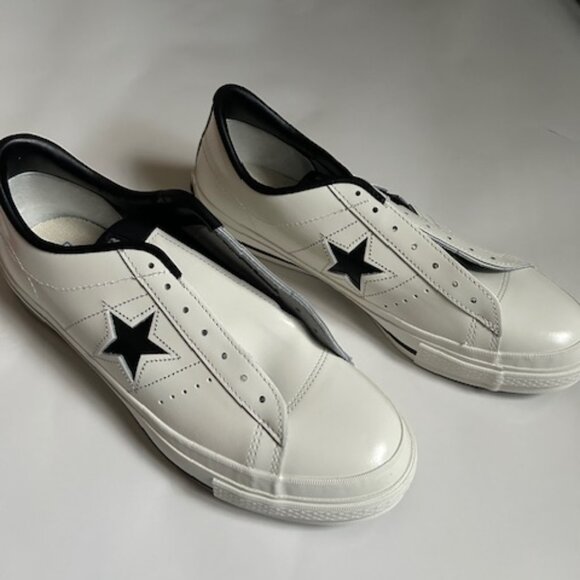 New Converse One Star J White Leather Low Top Men Sneakers Made in Japan Sz 10.5 - Picture 3 of 13